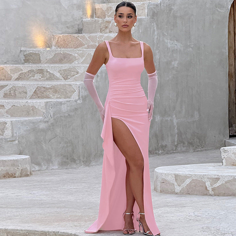 Valentina | Elegantes Maxikleid mit femininem Rückendesign