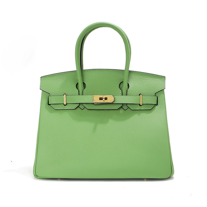 Jane – Premium-Handtasche aus echtem genarbtem Leder