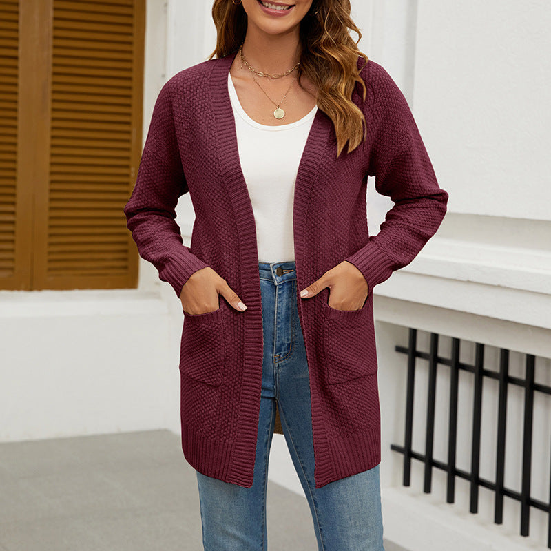 HANAE –  Long-cardigan mit retro-flair
