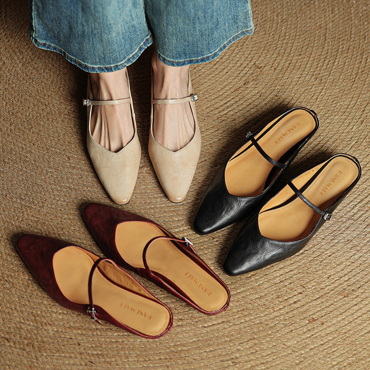 Tanja | Damen Slipper aus Echtem Leder