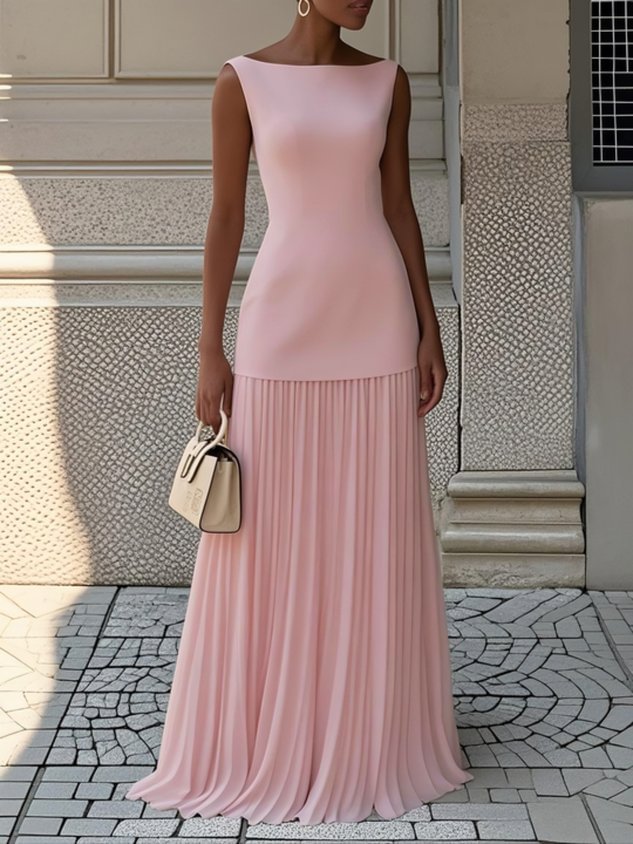 Ndilokelwa - Maxi Kleid Mit Falten