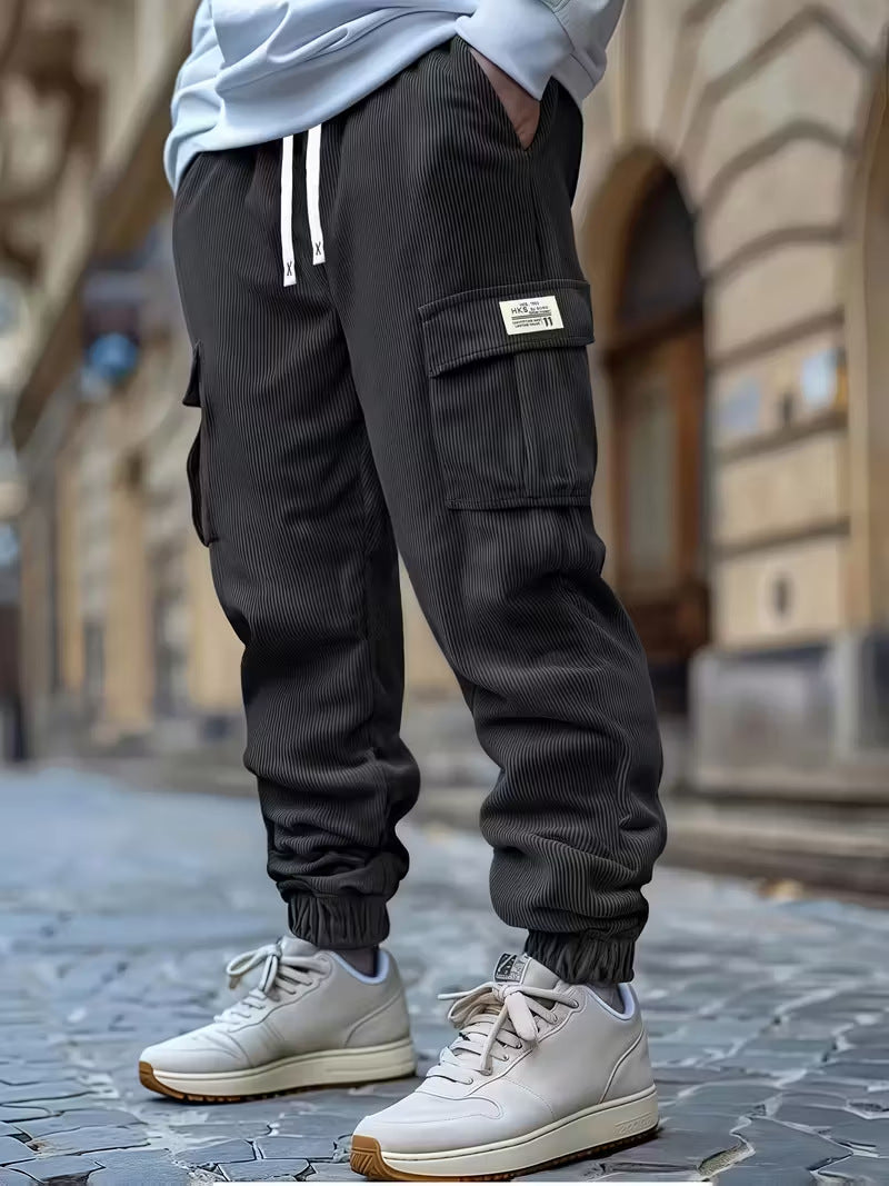 Elias - Jogginghose Aus Kord Mit Kordelzug Der Taille