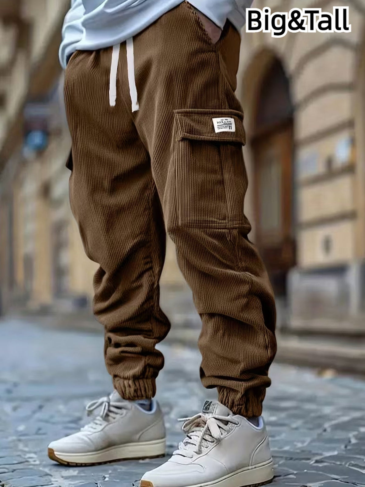 Elias - Jogginghose Aus Kord Mit Kordelzug Der Taille