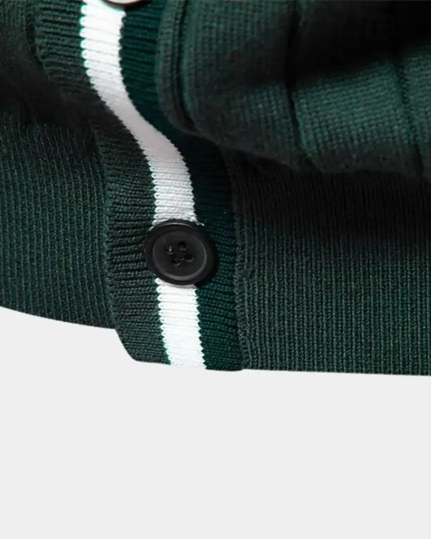 Joachim | Herren Baumwollpullover mit Knöpfen – Knopf Pullover Herren