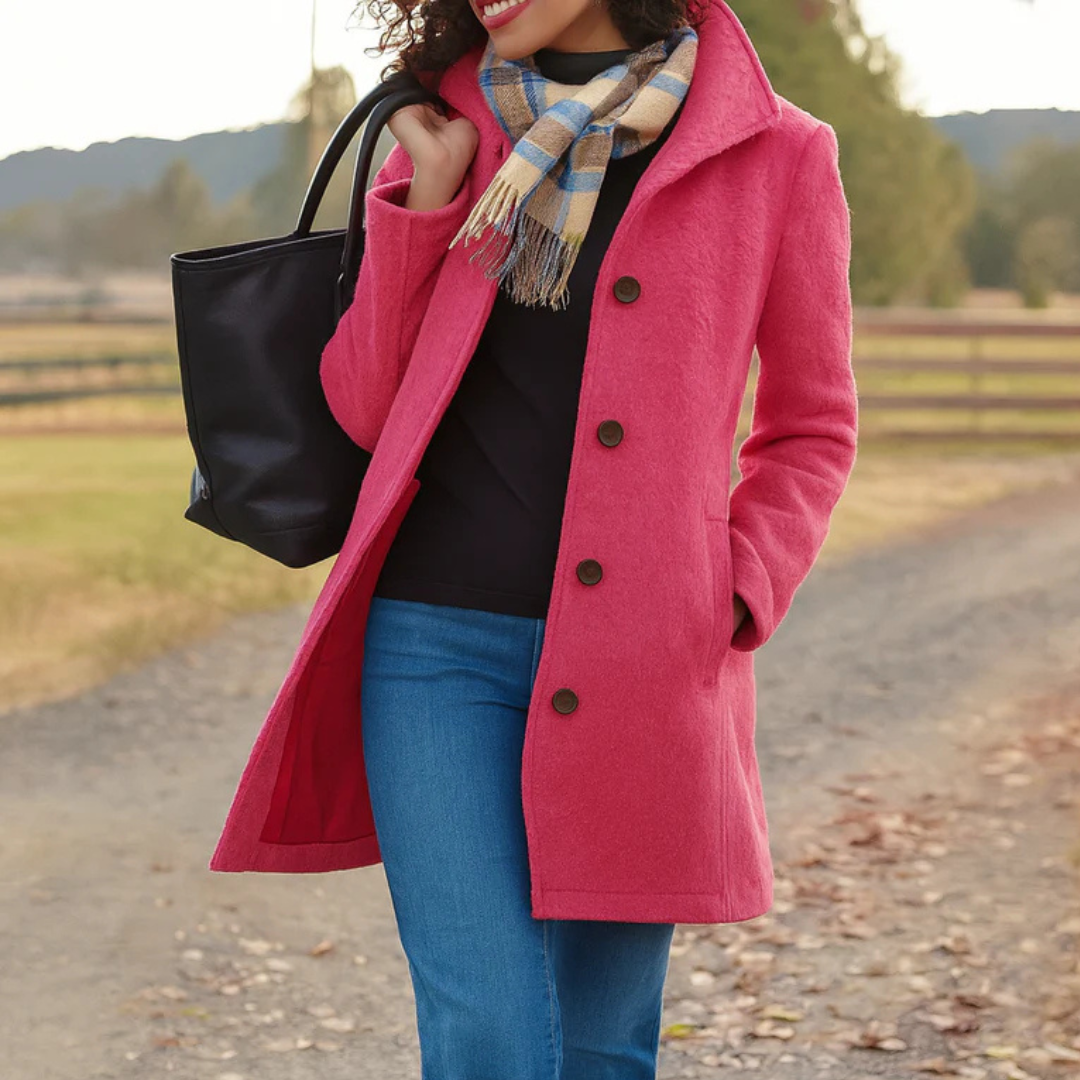 Danla – Langarmmantel Mit Taschen