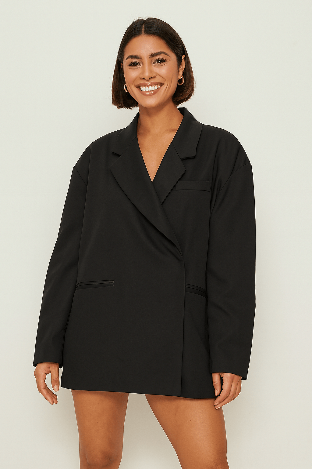Oversize Blazer Damen | Knopflos & Clean Look