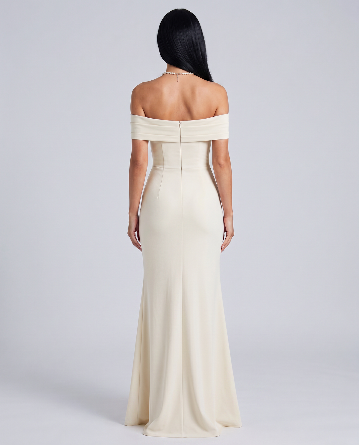 Damen Off Shoulder Maxikleid für elegante Abendmode