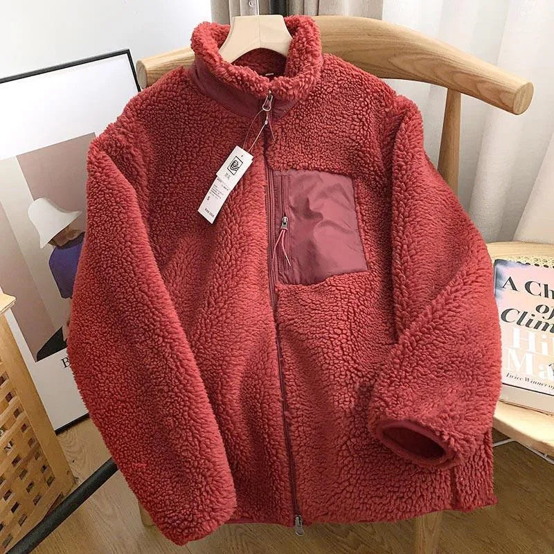 Damen Winterjacke | Teddy-Effekt | Kuschelig weich & winddicht