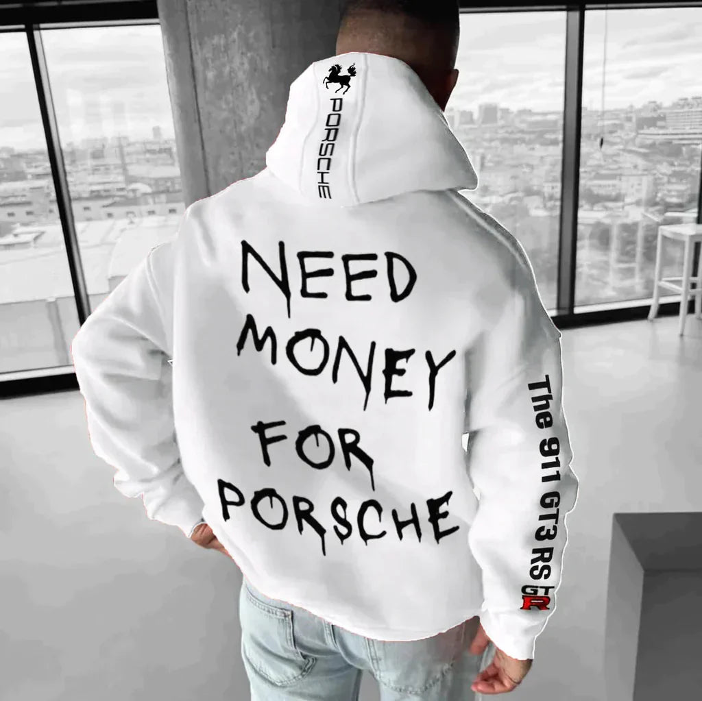 Racing Hoodie für Herren | Oversize Komfort & Auto-Details