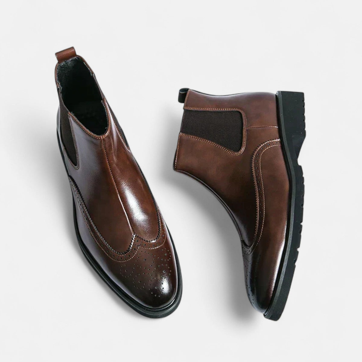 Leon | Stilvolle Chelsea-Stiefel aus Kunstleder