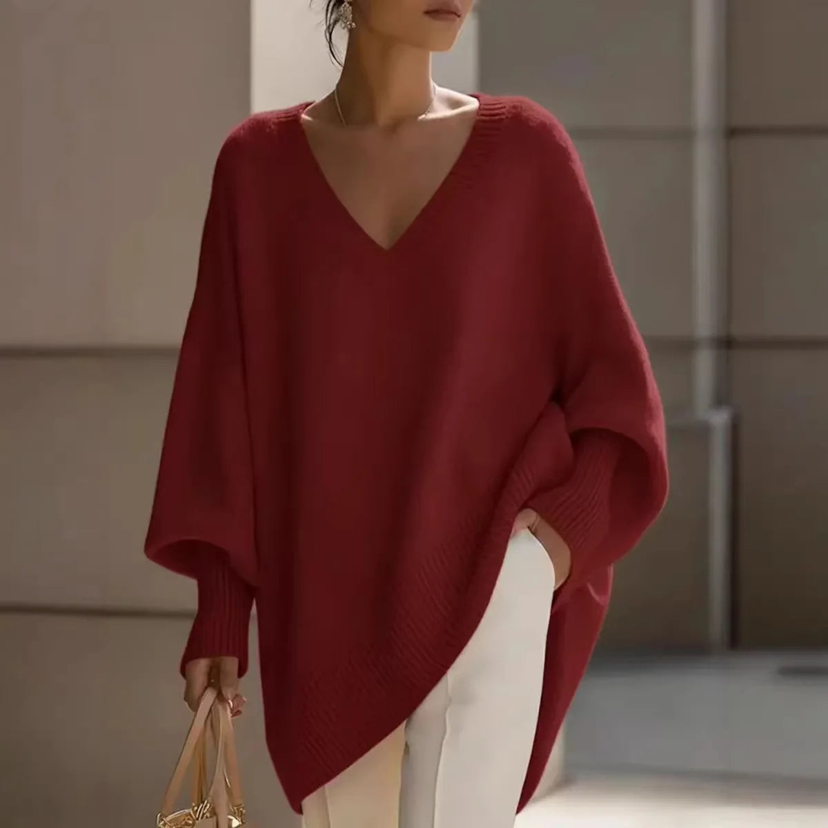 Genf™ Premium-Softstrick Oversize-Pullover