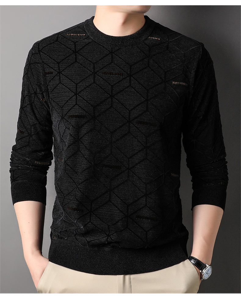 Herren Pullover mit Rundhalsausschnitt - MIKE