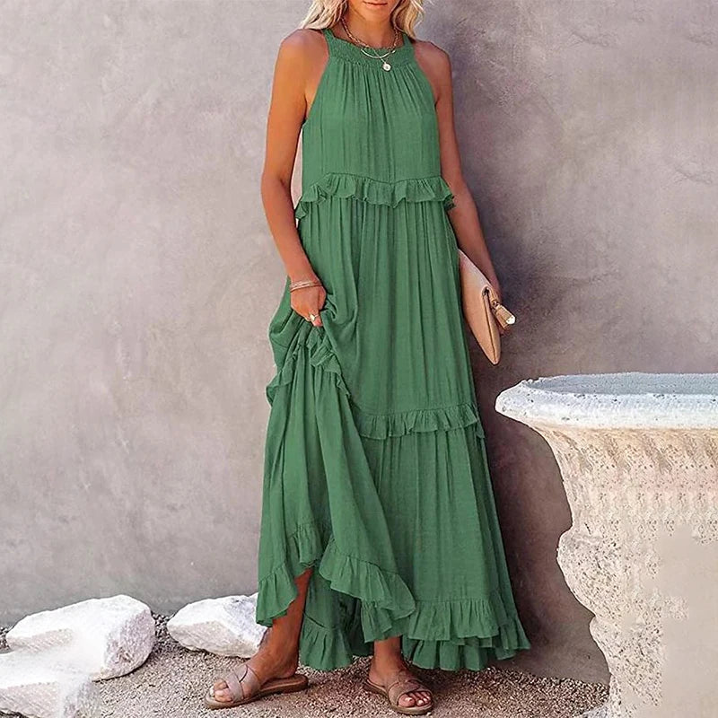 Munalisa - Maxikleid Mit Rüschen