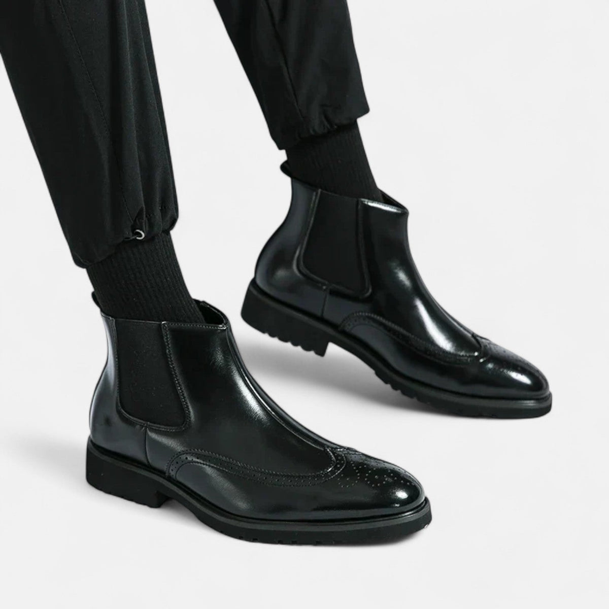 Leon | Stilvolle Chelsea-Stiefel aus Kunstleder
