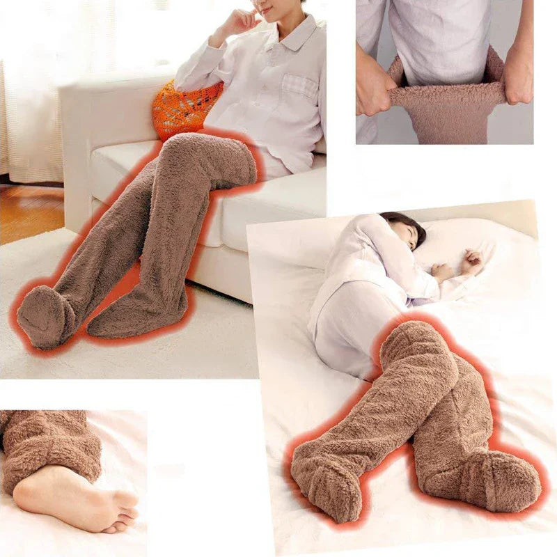 (KAUF 1, ERHALTE 2 GRATIS) Veloura™ Premium Kuschelsocken aus Weichem Plüschstoff