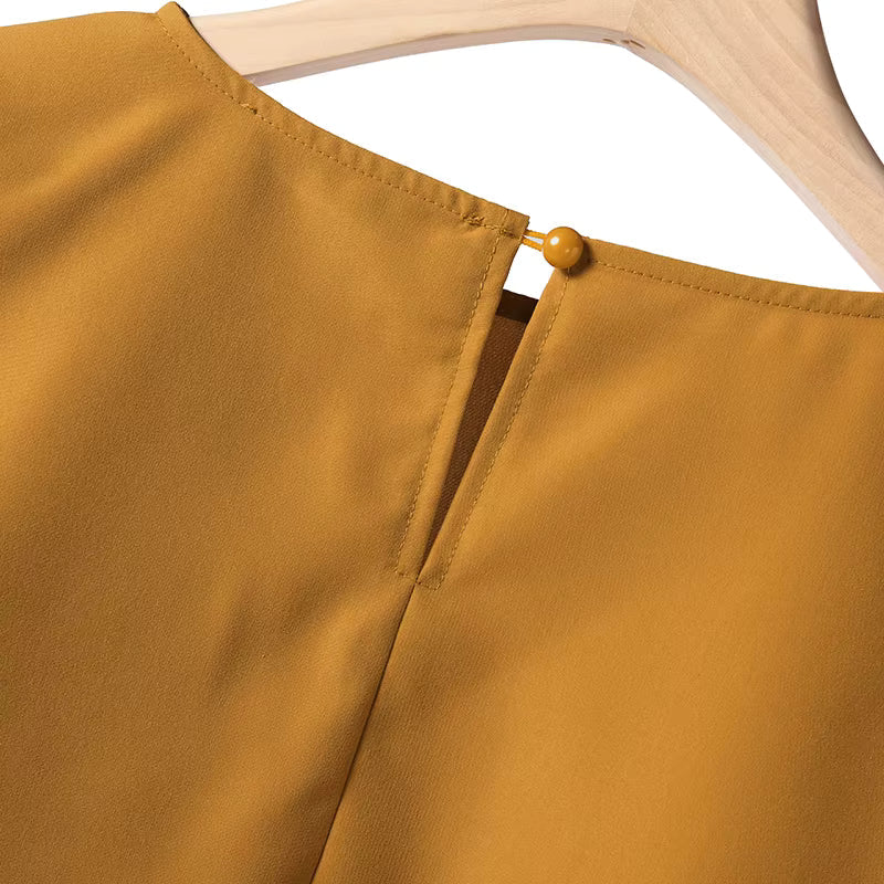 Sofia™ Set mit Lockerer Cropped-Bluse und High-Waist Culotte