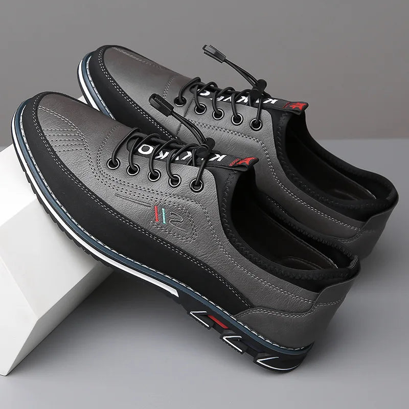 Milan™ Premium-Ledersneaker mit Schnellverschluss-System