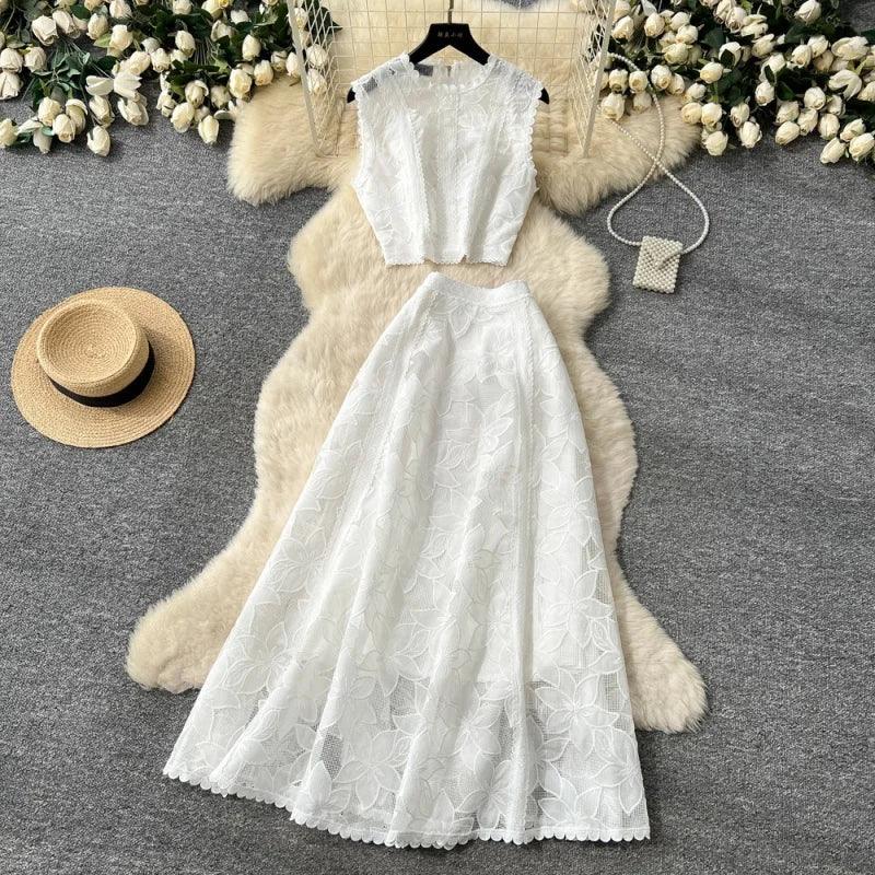 Alessa™ Set aus Floralbesticktem Tüll mit Zarter Eleganz