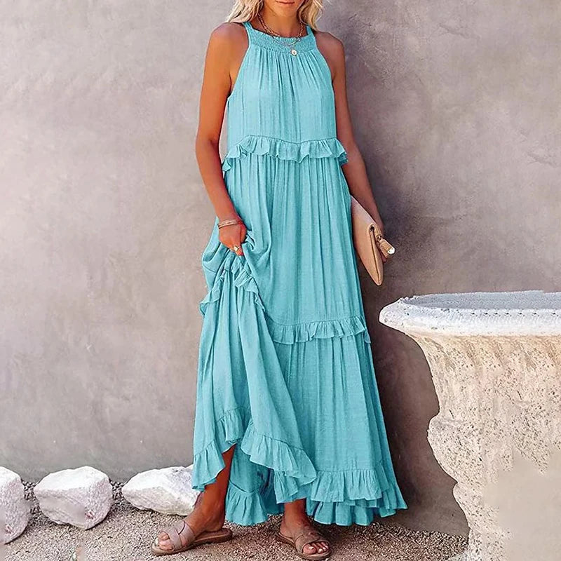 Munalisa - Maxikleid Mit Rüschen