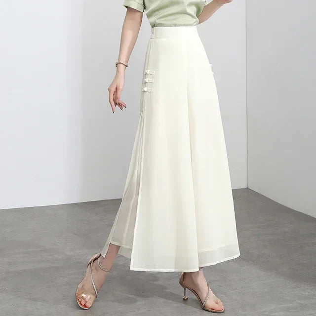 Riviera Eleganz™ Weite Hose mit Überwurf