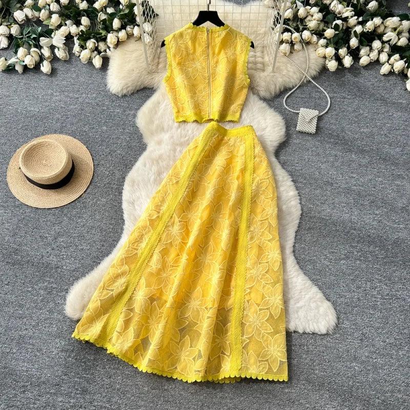 Alessa™ Set aus Floralbesticktem Tüll mit Zarter Eleganz