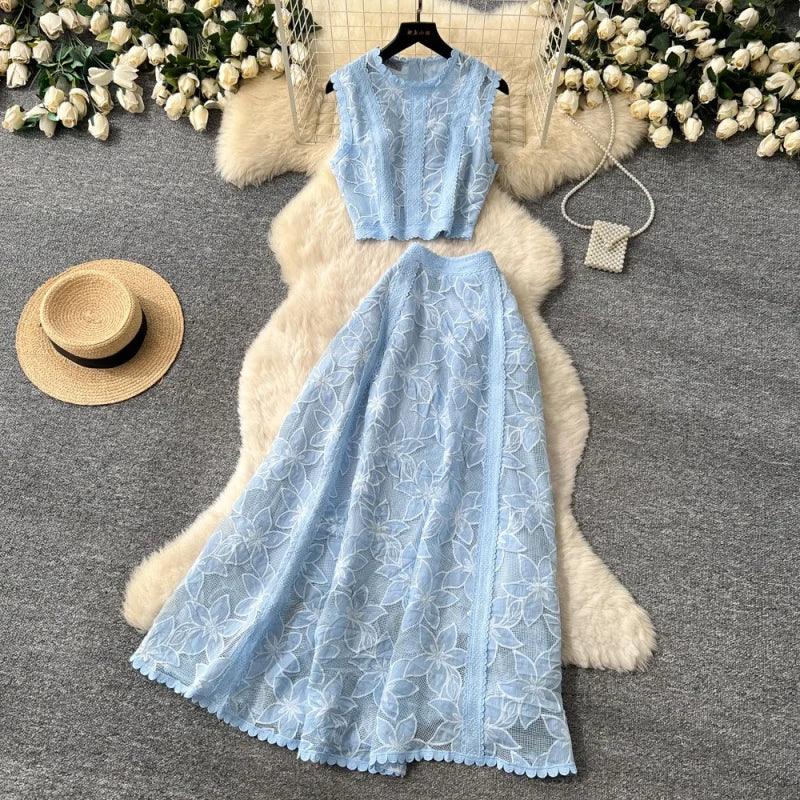 Alessa™ Set aus Floralbesticktem Tüll mit Zarter Eleganz