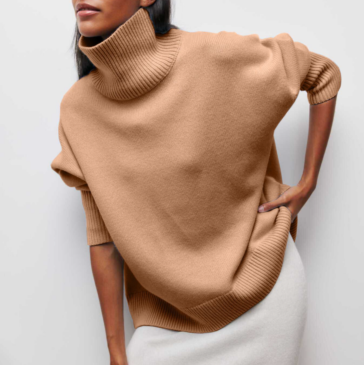 Amelia | Eleganter Strick-Dolcevita-Pullover