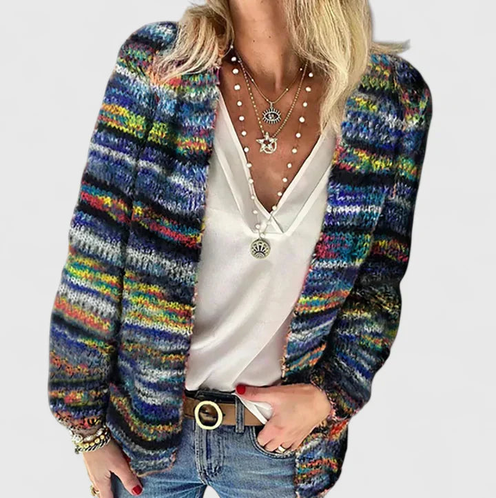 Jarina - Gemusterte Strickjacke