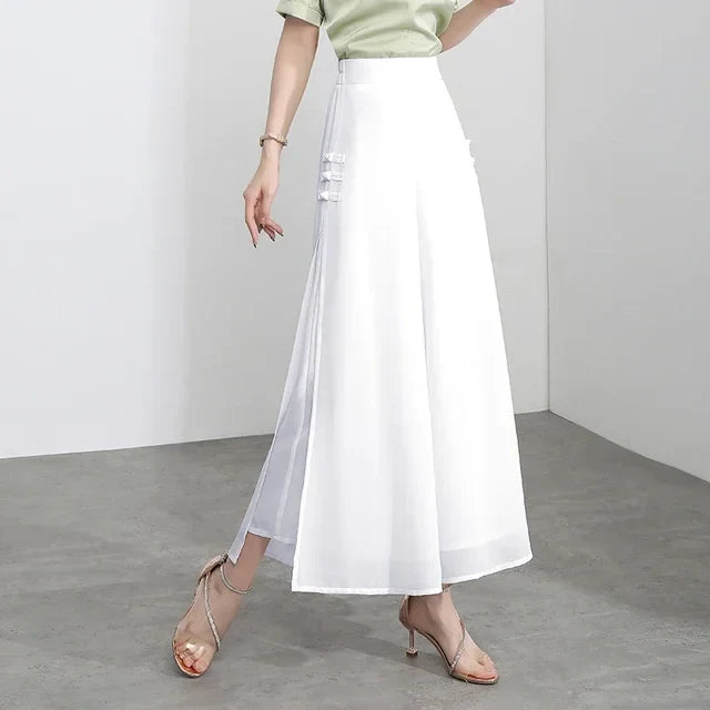 Riviera Eleganz™ Weite Hose mit Überwurf