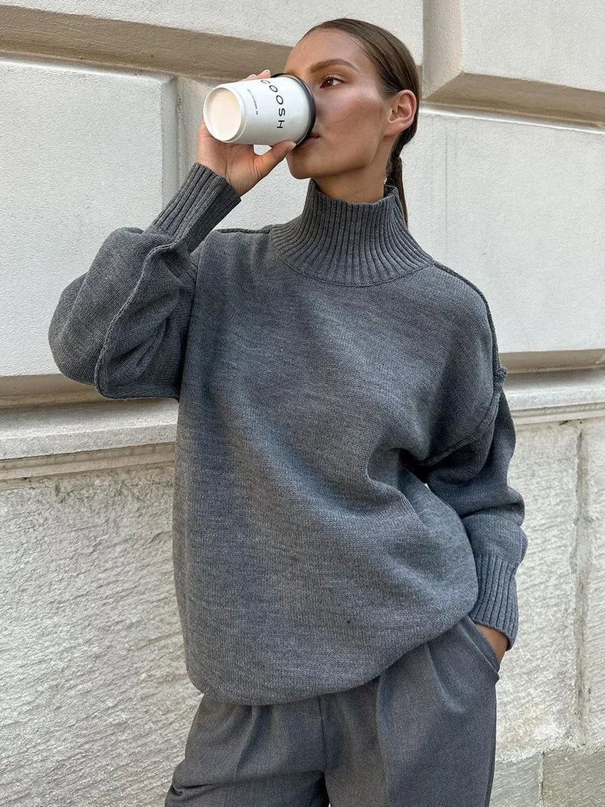 Yalisse | Eleganter Rollkragenpullover gestrickt