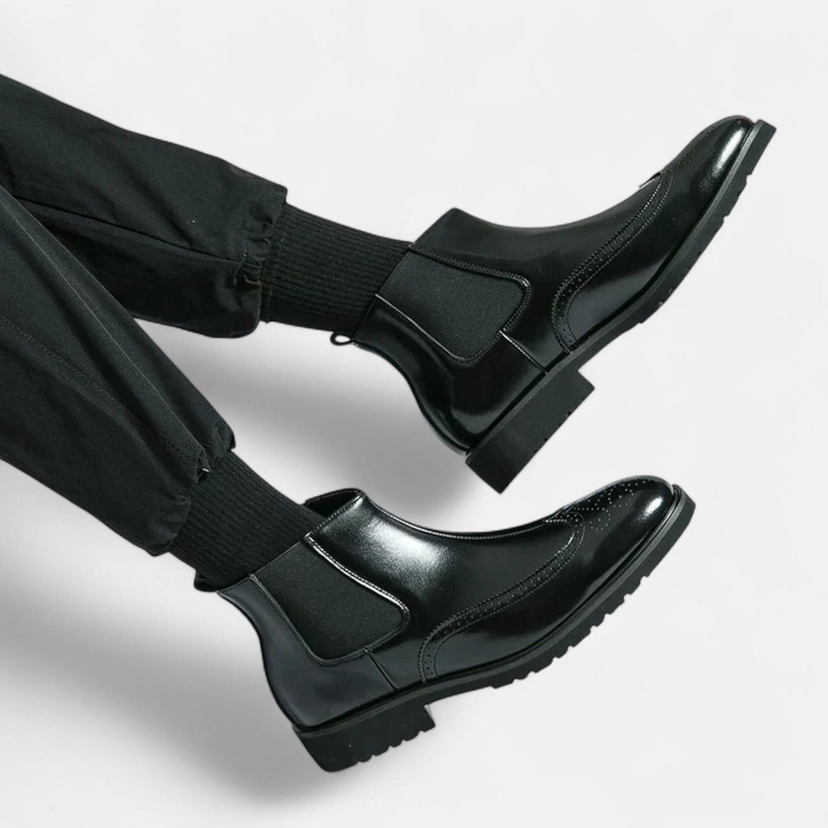 Leon | Stilvolle Chelsea-Stiefel aus Kunstleder