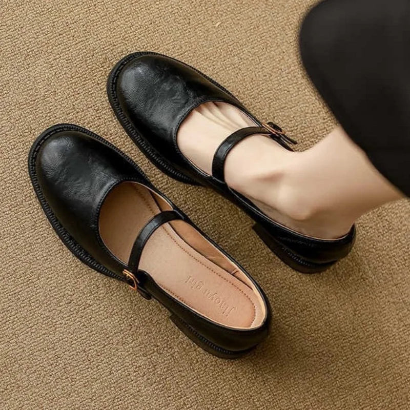 Donia – Bequeme Lederschuhe Mit Riemen