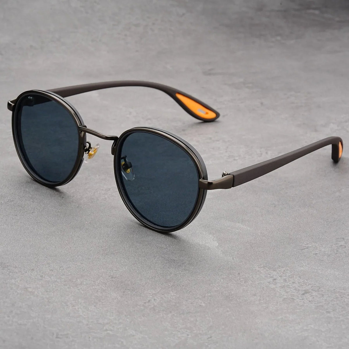 NoirGlow – Luxe Eclipse Rundsonnenbrille