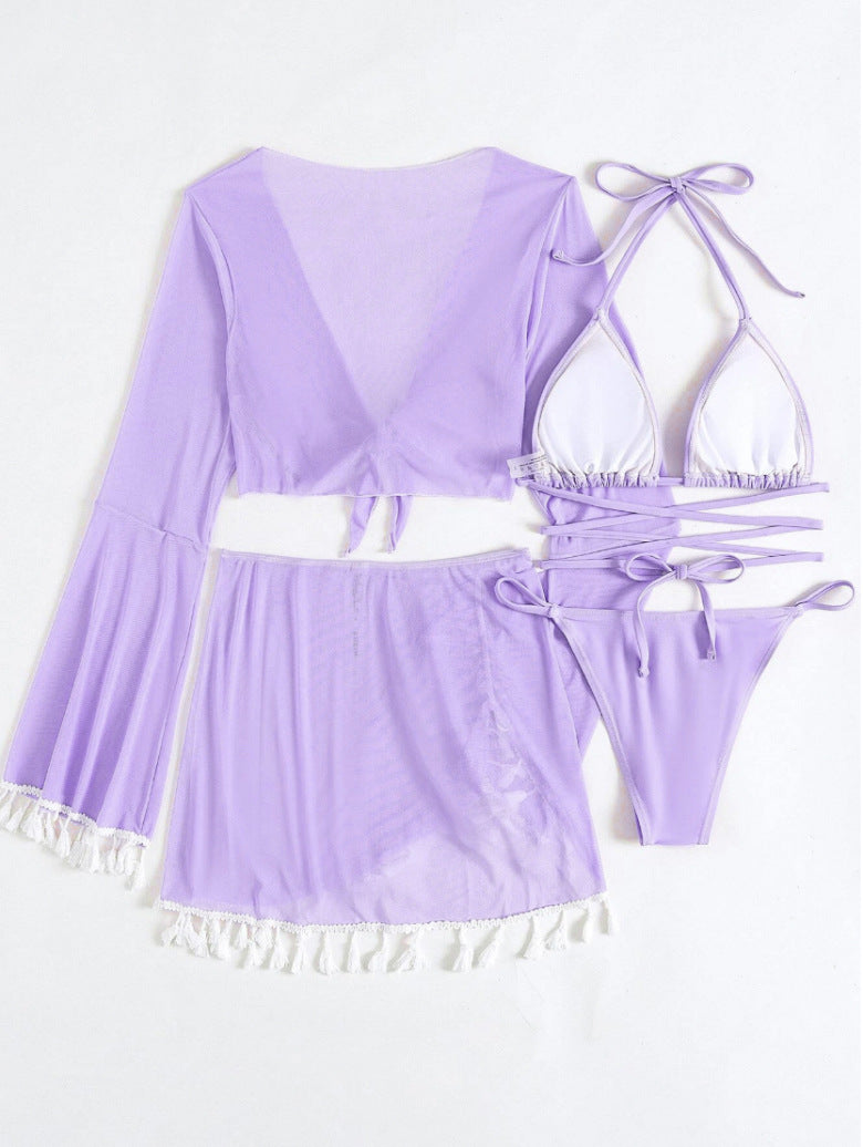 Damen Bikini-Oberteil – Einfarbig, Sexy European Style