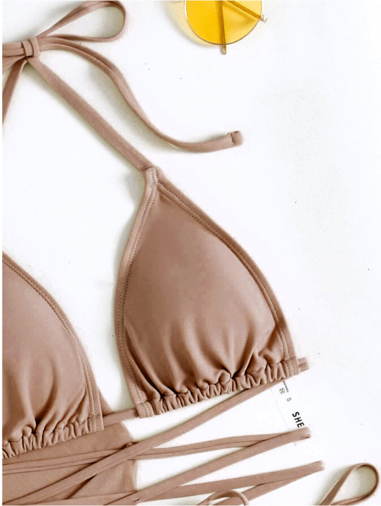 Damen Bikini-Oberteil – Einfarbig, Sexy European Style