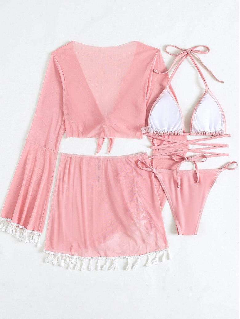 Damen Bikini-Oberteil – Einfarbig, Sexy European Style