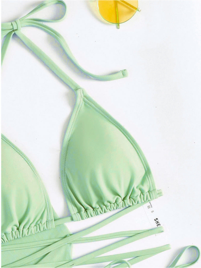 Damen Bikini-Oberteil – Einfarbig, Sexy European Style