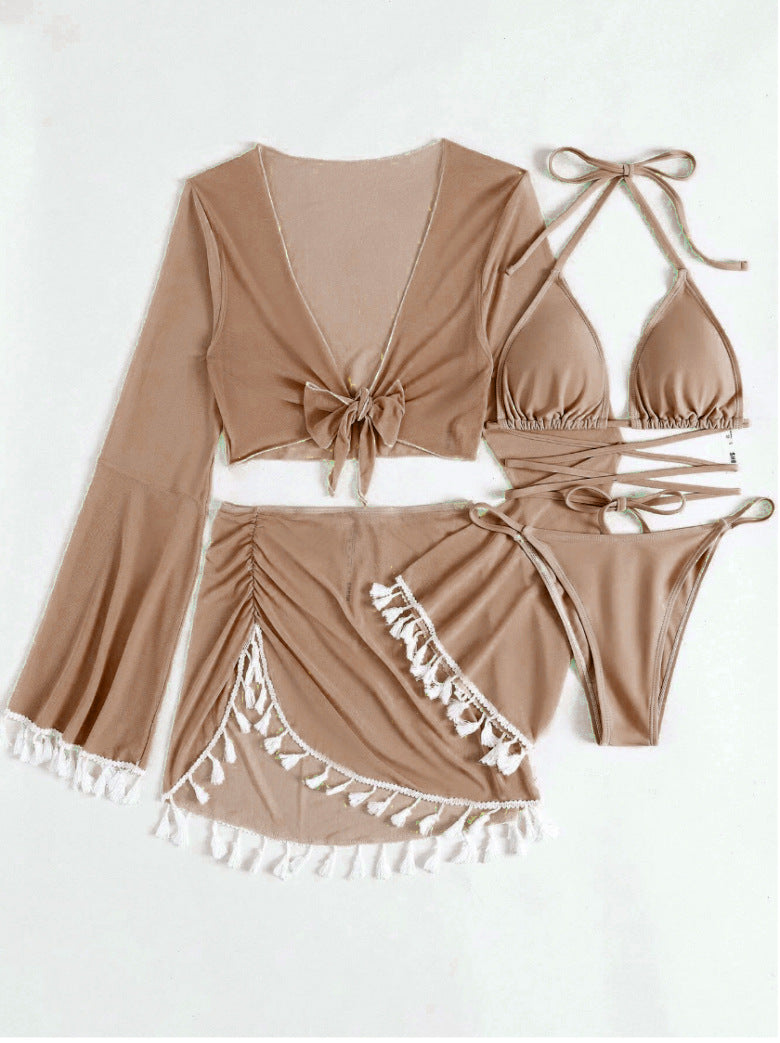 Damen Bikini-Oberteil – Einfarbig, Sexy European Style