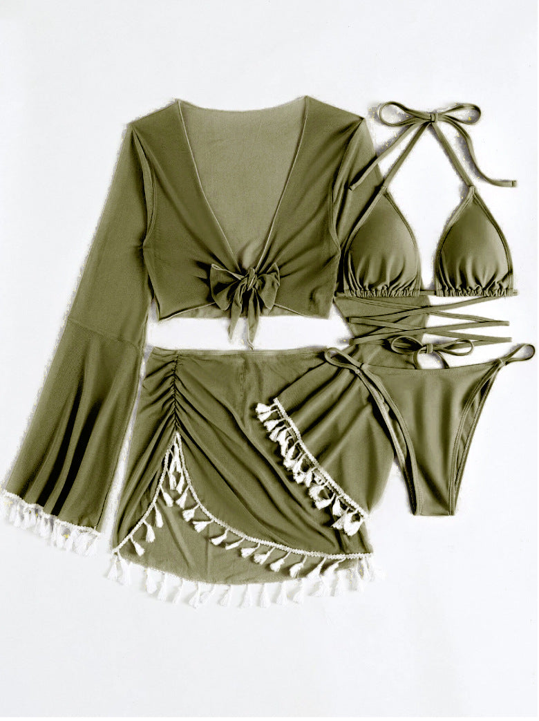 Damen Bikini-Oberteil – Einfarbig, Sexy European Style