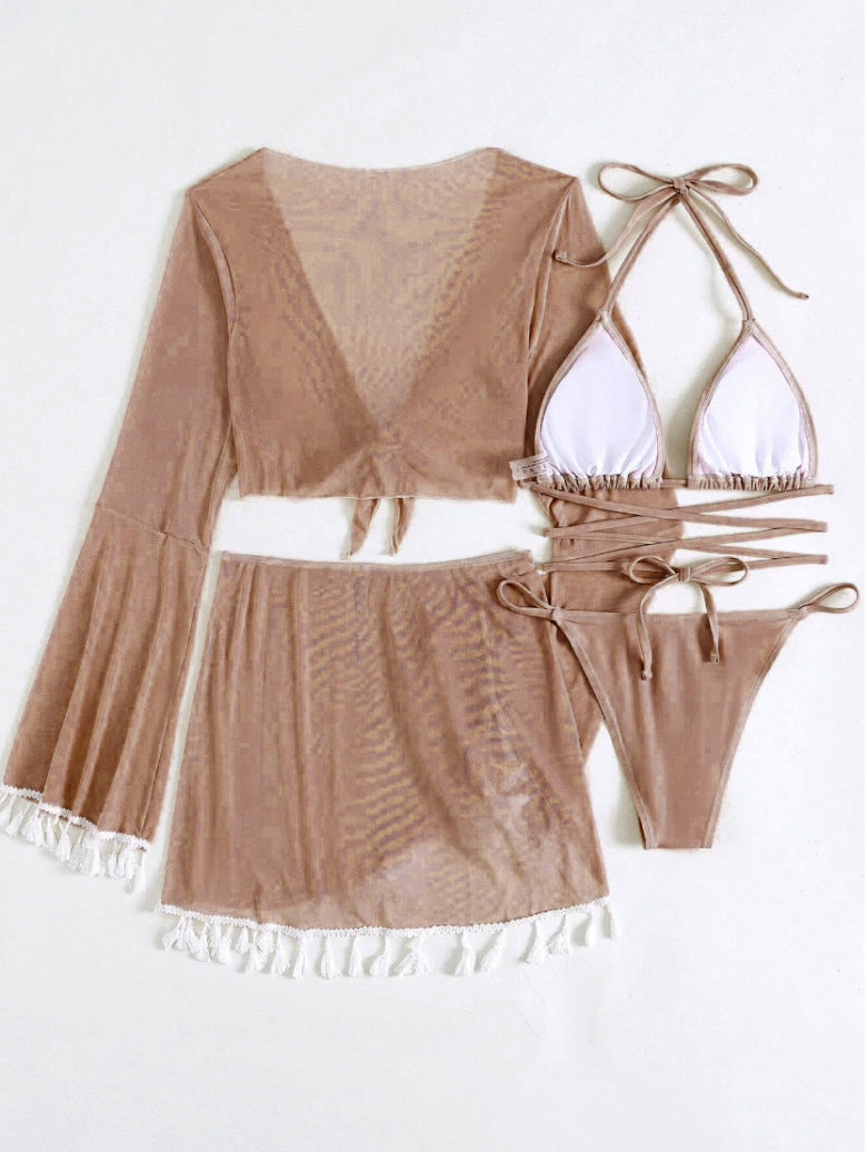 Damen Bikini-Oberteil – Einfarbig, Sexy European Style