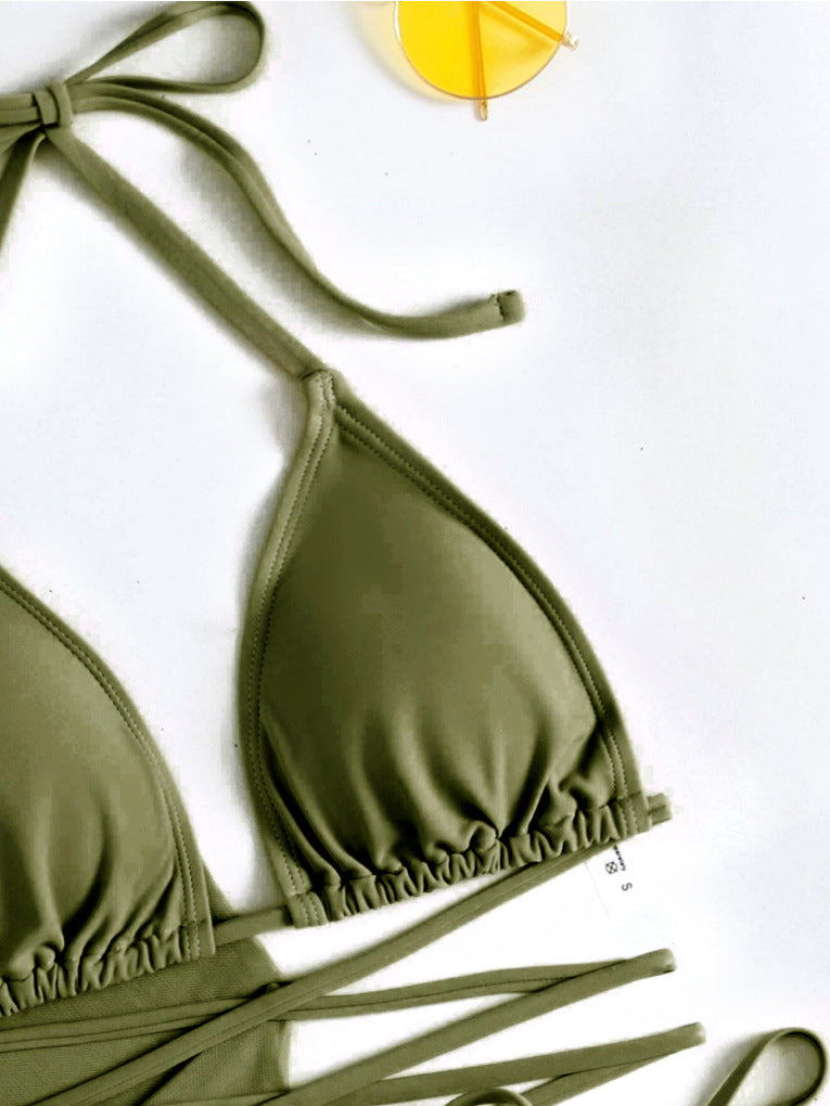 Damen Bikini-Oberteil – Einfarbig, Sexy European Style