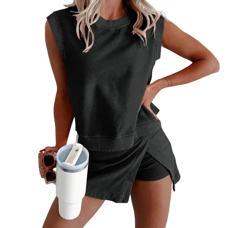 Set Marena™ Mit Ärmellosem Oberteil Und Wickel-Skort