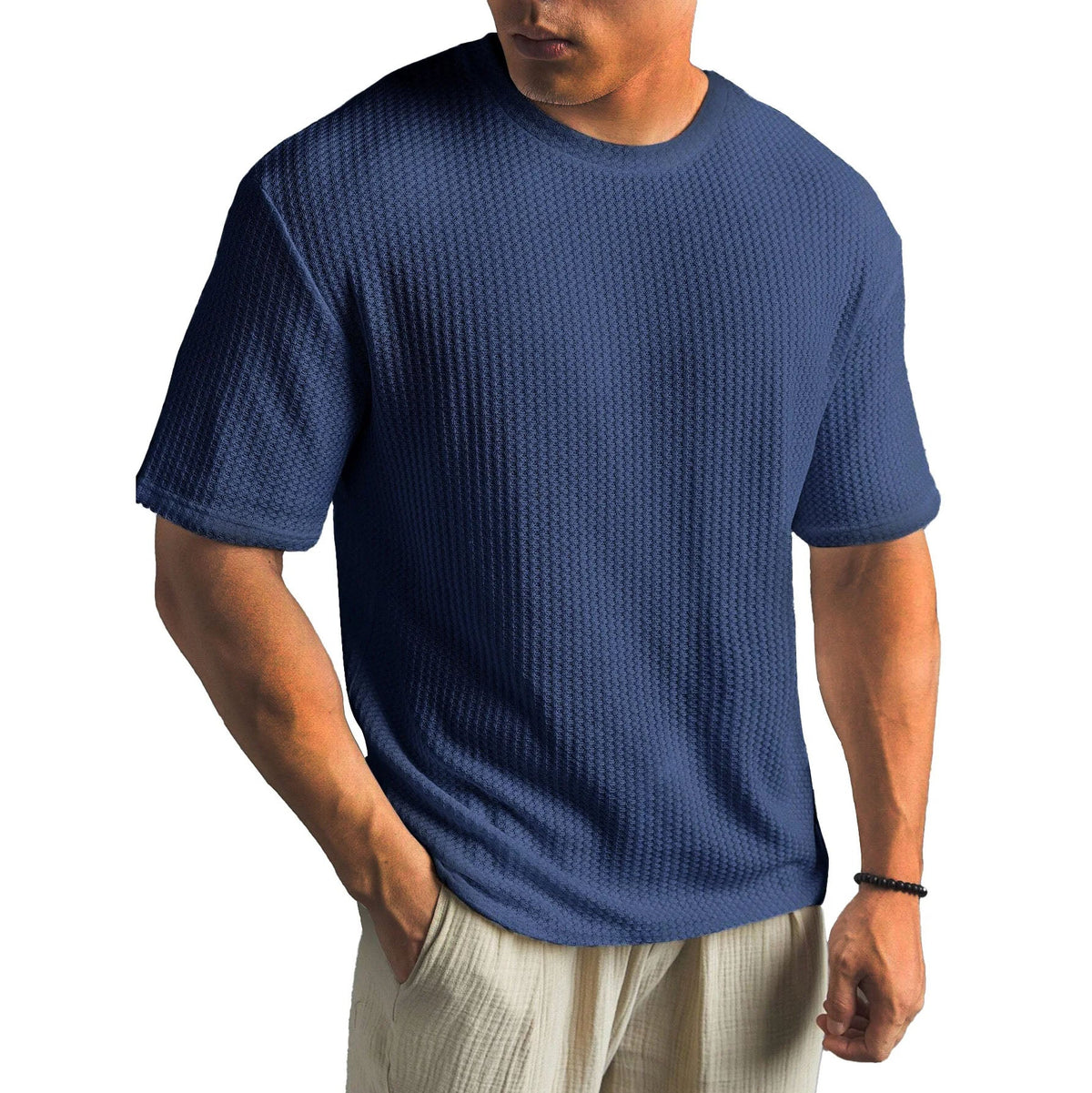 T-Shirt Herren | Struktur-Optik & Atmungsaktiver Komfort