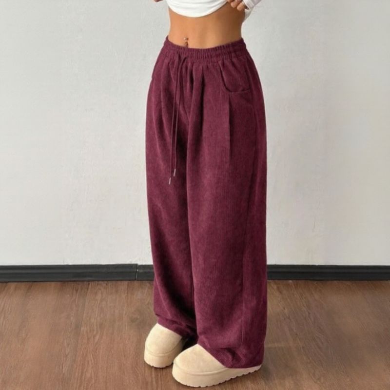 Sara™ Weite Hose aus Premium-Strick mit Struktur