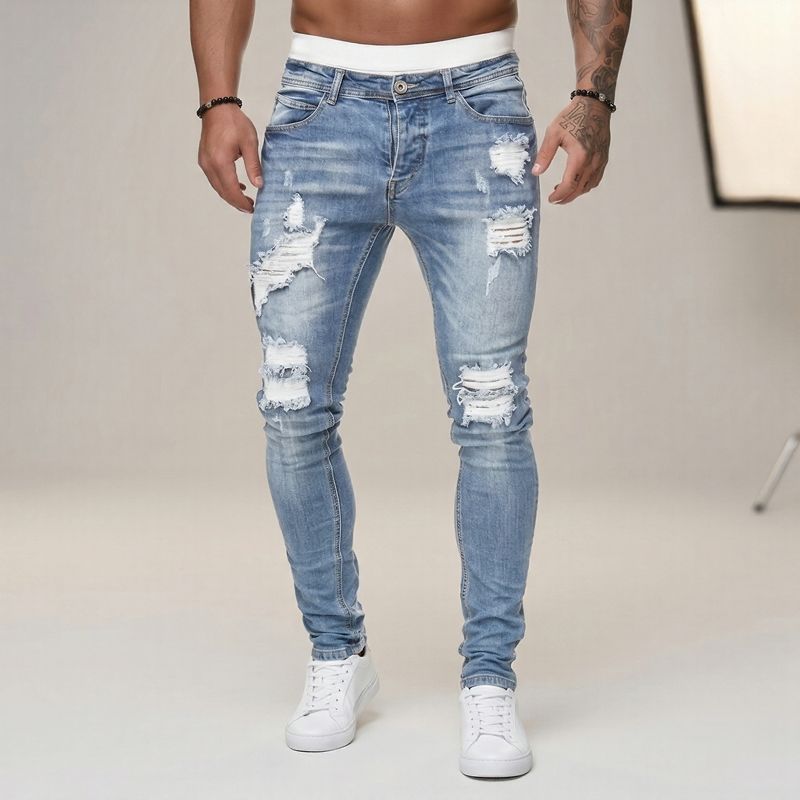 Axel™ Jeans aus Premium-Denim mit Used-Waschung