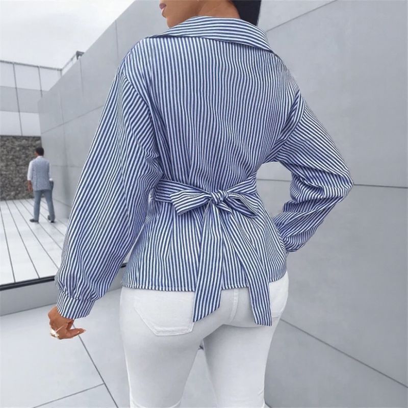 Zoe™ Wickelbluse aus Premium-Viskose mit Bindeband am Rücken