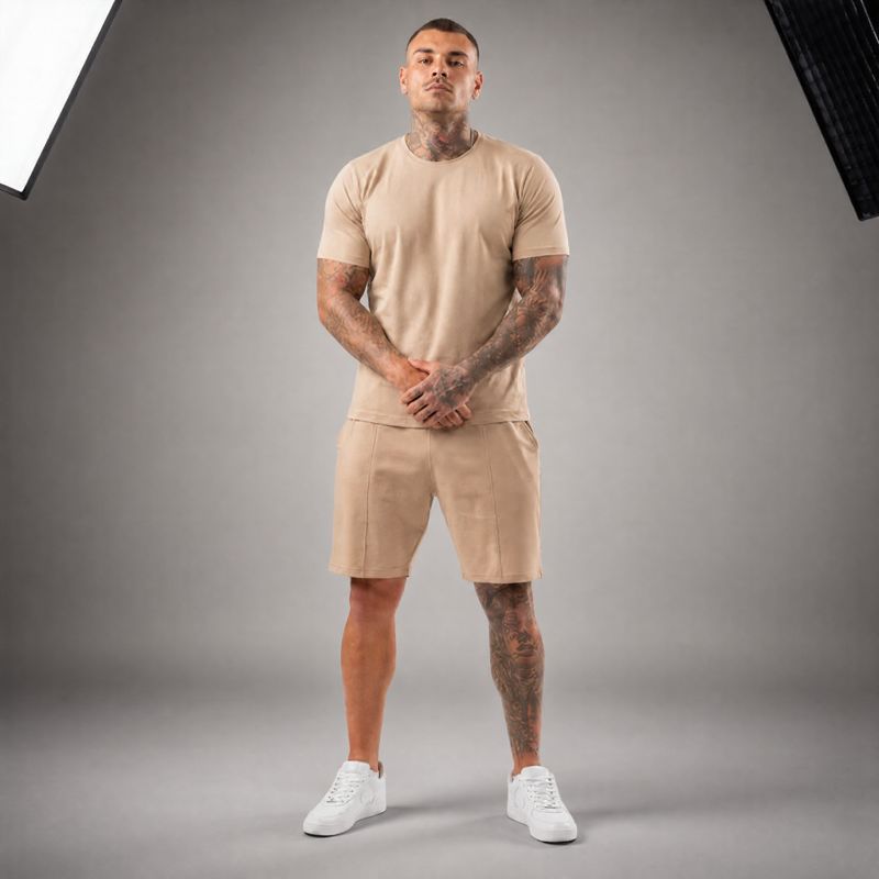 Bryan™ Basic-T-Shirt- und Shorts-Set mit Seitentaschen