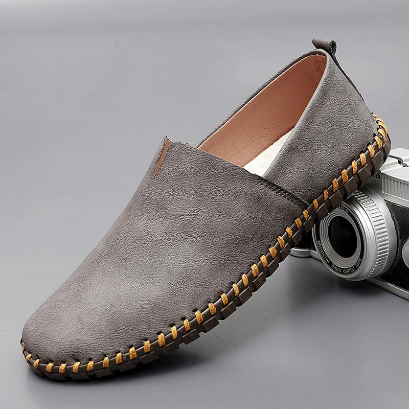 Santorini | Herren Leder Slipper Elegant Komfort Klassisch