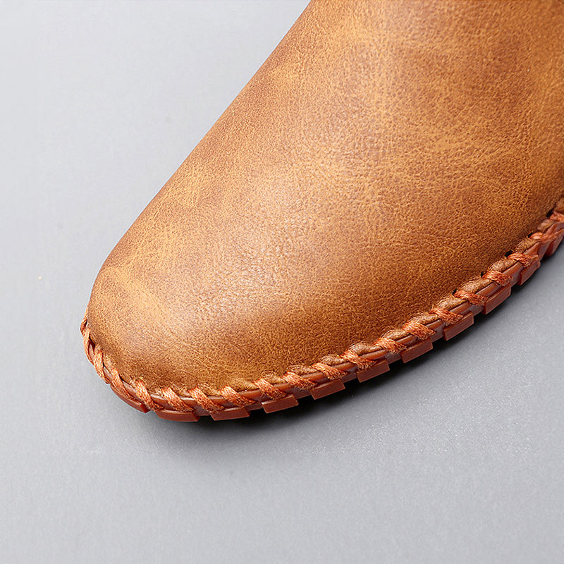 Santorini | Herren Leder Slipper Elegant Komfort Klassisch