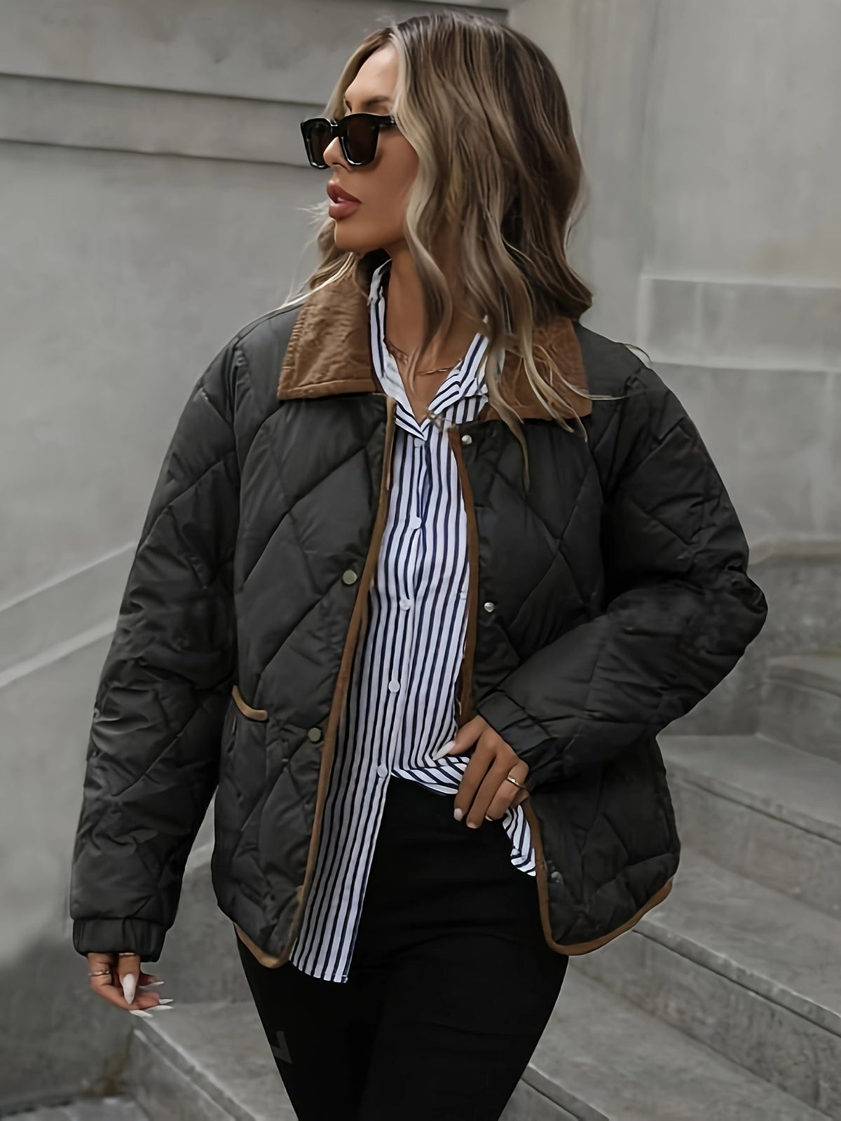 Übergangsjacke Damen | Steppjacke Damen | Winddicht & angenehm wärmend